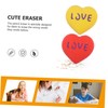 Operitacx Pack of 20 Cute Heart-Shaped Erasers Dry Erase Magnetic