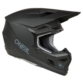 O'Neal 3 SRS Adult Helmet Solid Black X-Small
