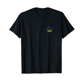 Patriotic Ukrainians Pocket Peace Sign Support Ukraine T-Shirt for Women Men
