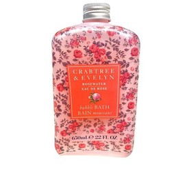 Crabtree & Evelyn 크랩트리 & 에블린 로즈워터 버블 배스 샤워 젤 21.9온스 Crabtree & Evelyn Rosewater Bubble Bath Shower Gel 21.9oz