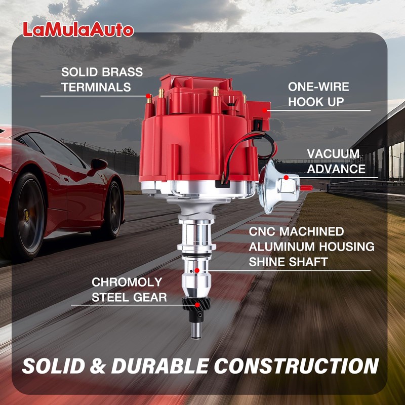 LaMulaAuto HEI Ignition Distributor LaMulaAuto Compatible with Ford 240 300