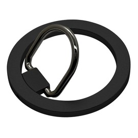 RMRNG04BK RMRNG04BK Smartphone Ring, Compatible with MagSafe, Magnetic Type, Strong Magnet, Fall Prevention, Stand Function, Black