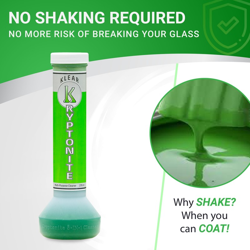 KLEAR Kryptonite Multipurpose Glass Cleaner 3-Pack | Powerful 5 in