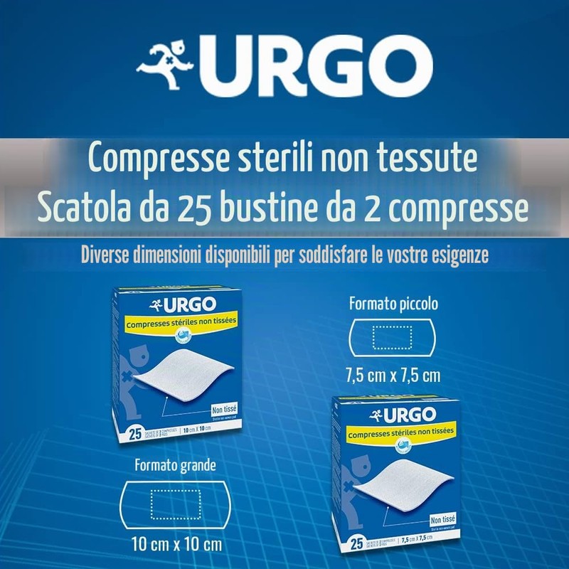 Urgo - Impacchi sterili - Non tessuti - Confezione da