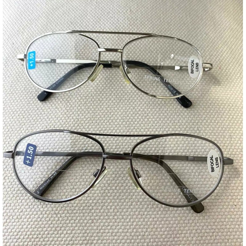 Unbranded +1.50 Bifocal NEW Reading Glasses Aviator Unisex Women Men