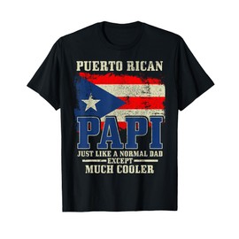 Puerto Rican Papi Dad Puerto Rico Pride Boricua Father's Day T-Shirt
