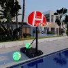 Portable Basketball Hoop 5.5-6.1Ft Height Adjustable LED Poolside Gift for