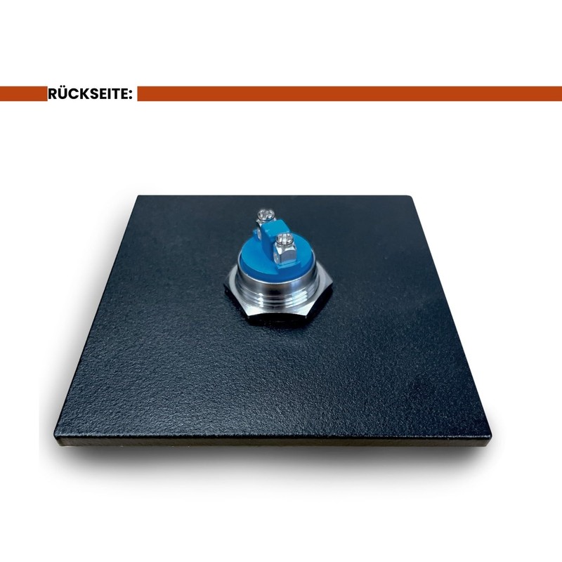 KTC-Home Premium Doorbell Jet Black - Curved Push Button -