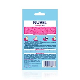Nuvel Mascarilla Facial en Tela Hidratación Intensa, para Todo Tipo de Piel, con Colágeno Hidrolizado y Pepino, Paquete con 3 Piezas, Hidrata y Revitaliza tu piel, Elimina la sensación de resequedad