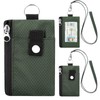SUNDEE Minimalist Small Wallet with Lanyard, Waterproof ID Case with