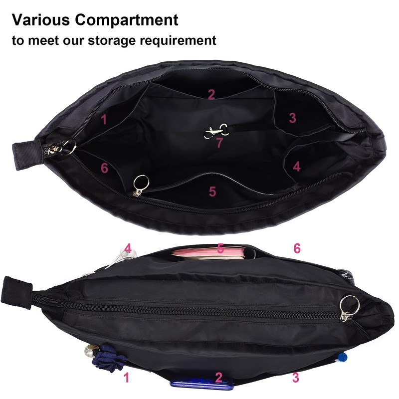 Time Wing Purse Organizer Insert Tote Handbag Organizer Pocketbook Divider