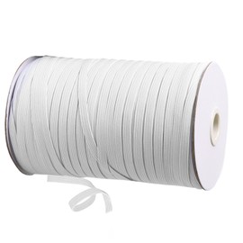 White Flat Elastic 6mm x 10m – Premium Sewing Elastic for Crafting, DIY Projects, and Garment Making – Soft, Durable, Stretchable, Ideal for Waistbands, Waistbands, and Sewing Needs
