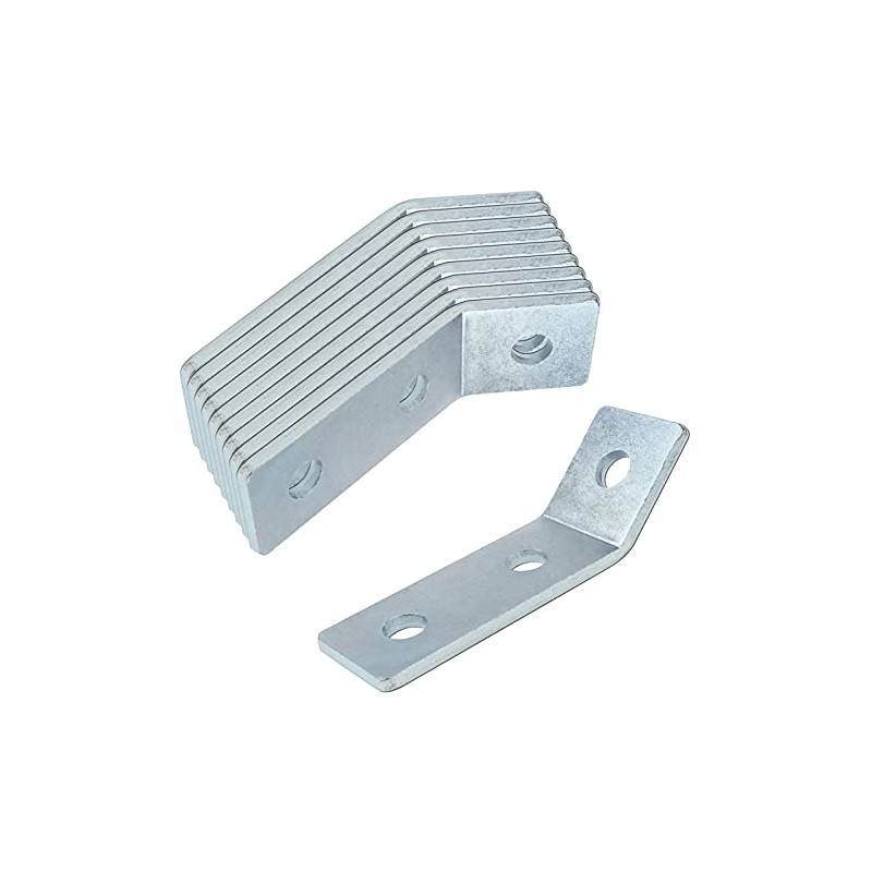 OTTFF 10 Pack 45 Degree Angle Bracket Fitting for 1-5/8"