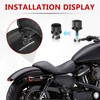 4 Pcs Seat Bolt Screw Nut Kit for Harley Rear