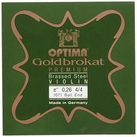 Gold Bro Cut Premium Brass Violin Strings E-Wire (0.26 Ball End)