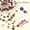 UR URLIFEHALL 290 Pcs Cookie Resin Cabochons Flatback Glow in