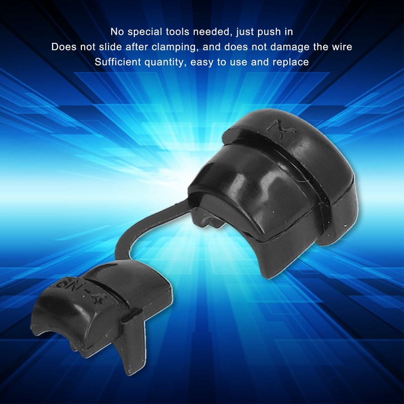 100Pcs Nylon Wire Grommet Strain Relief Bushing Electric Cable Fixing