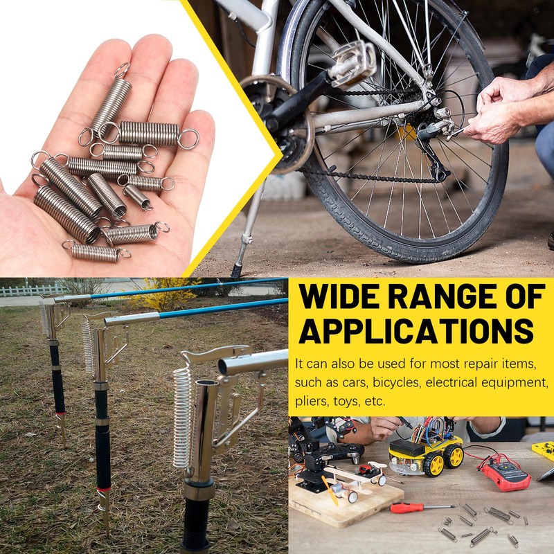 Mardatt 60Pcs 12 Sizes Stainless Steel Extension Springs Kit, Extension
