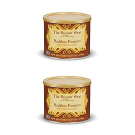 The Peanut Shop of Williamsburg Redskin Peanuts, Roasted & Salted, 10.5 Ounce (Pack of 2)
