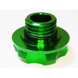 Unbranded FITS DODGE CHARGER CHALLENGER V8 SUPERCHARGED HEMI BILLET ENGINE OIL CAP GREEN