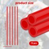 Spray Can Straws, 75 pcs Spray Can Red Plastic Straws,