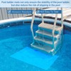 Swimming Pool Ladder Mat, 23 x 90 cm, Non-Slip PVC