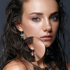 Scarecrow Earrings Sterling Silver Fall Earrings Dangle Scarecrow Jewellery for Women