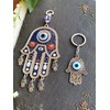 SabelAX Hand Fatima Turkish Eye Wall Hanging Amulet for Home
