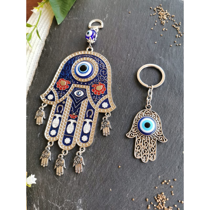SabelAX Hand Fatima Turkish Eye Wall Hanging Amulet for Home