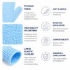 2 Pack Blue Exfoliating Wash Gloves - Body Scrub Mitts