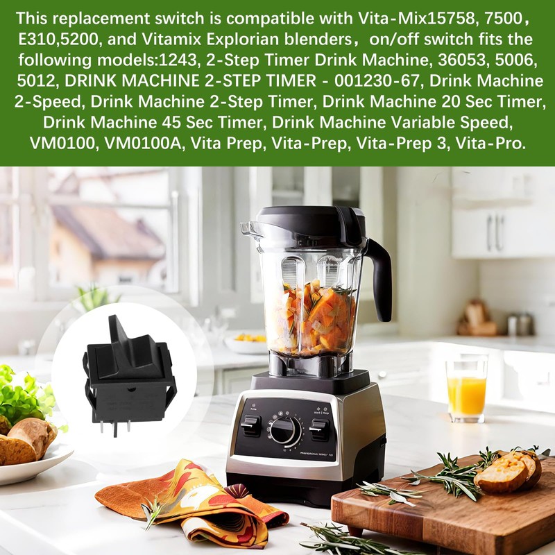 Replacement Switch for Vitamix Blender,On/Off Power Toggle Switches Compatible with