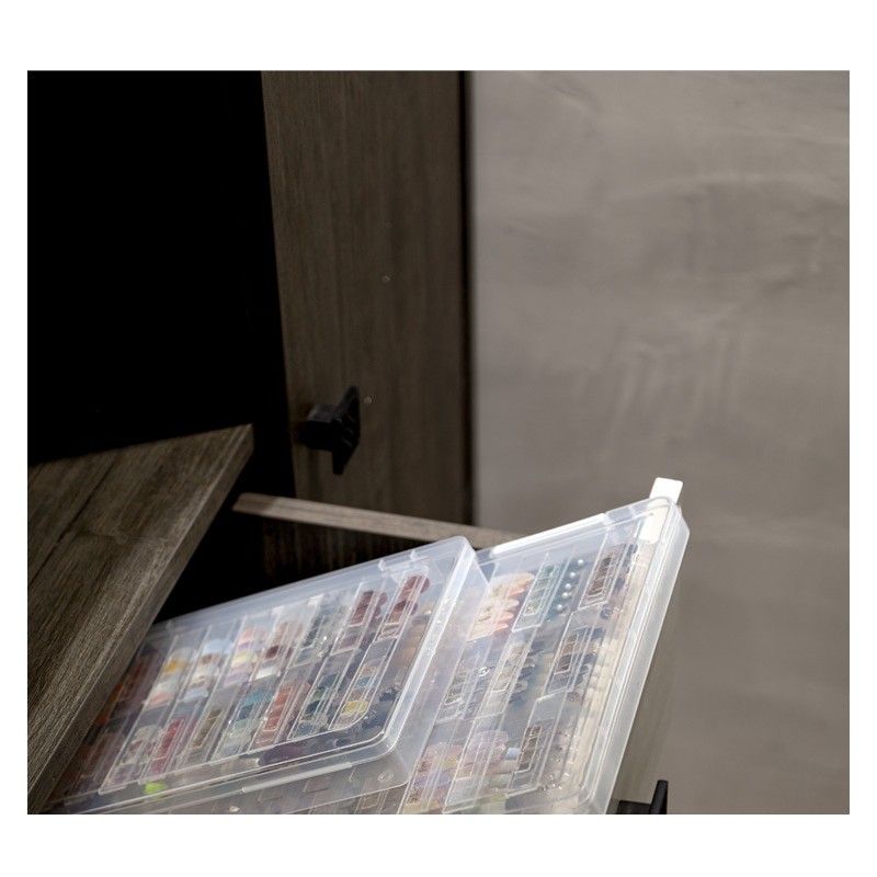 (Ready Stock)Transparent Press On Dress Fake Nail Holder Display Storage