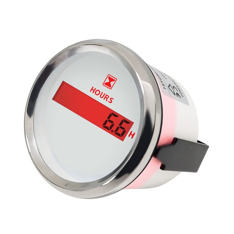 ELING Digital Hour Meter Hour Gauge 52mm(2") with Backlight for