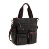 2-Way Canvas Tote Bag for Men (Black)