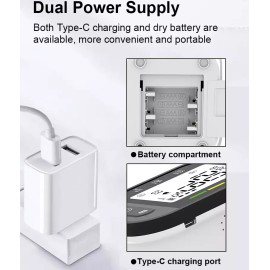 Baymed Blood Pressure Monitor Portable Travel Size Gift Pick, Dual Power Option