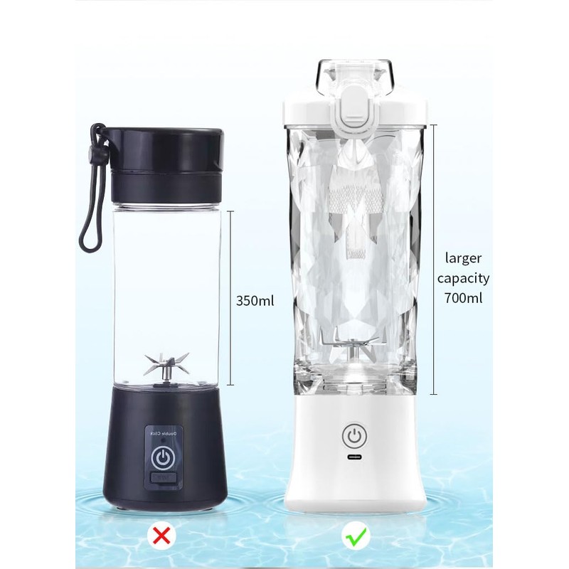 Portable Blender, 23oz Personal Blender for Shakes and Smoothies, Mini