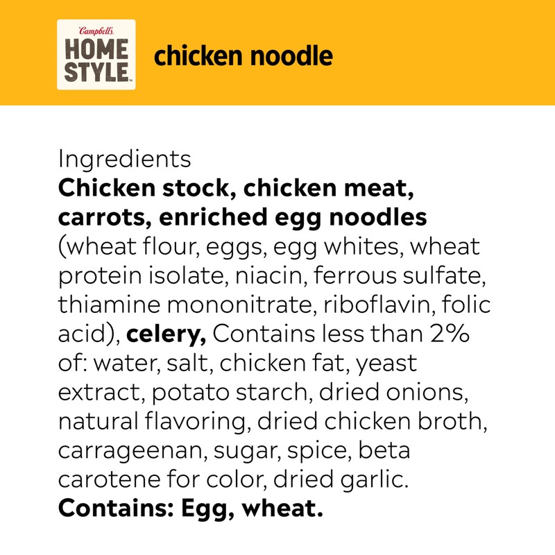 Campbell's Homestyle Chicken Noodle Soup, 16.1 OZ Can (Pack of
