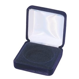 Guardhouse Blue Velvet Coin Display/Gift Box for One Extra Large/Air Tite “I” Capsule