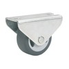 Parquet Fixed Castor 25 x 13 mm TPE Wheel Grey