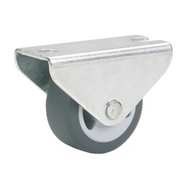 Parquet Fixed Castor 25 x 13 mm TPE Wheel Grey