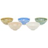 Kyo Ware KTA833 Kiyomizu Ware Pottery Kiln Cup Set, Flower