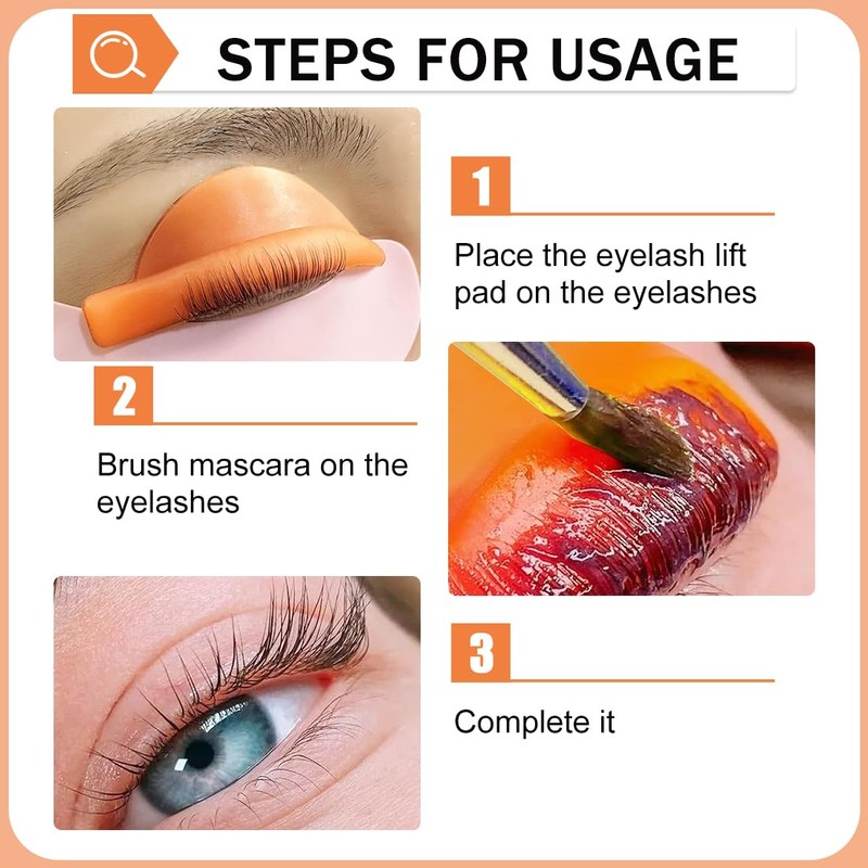 10 Pcs Wimpernlifting Pads, Lash Lift Shields, Silikon Dauerwelle Pad,