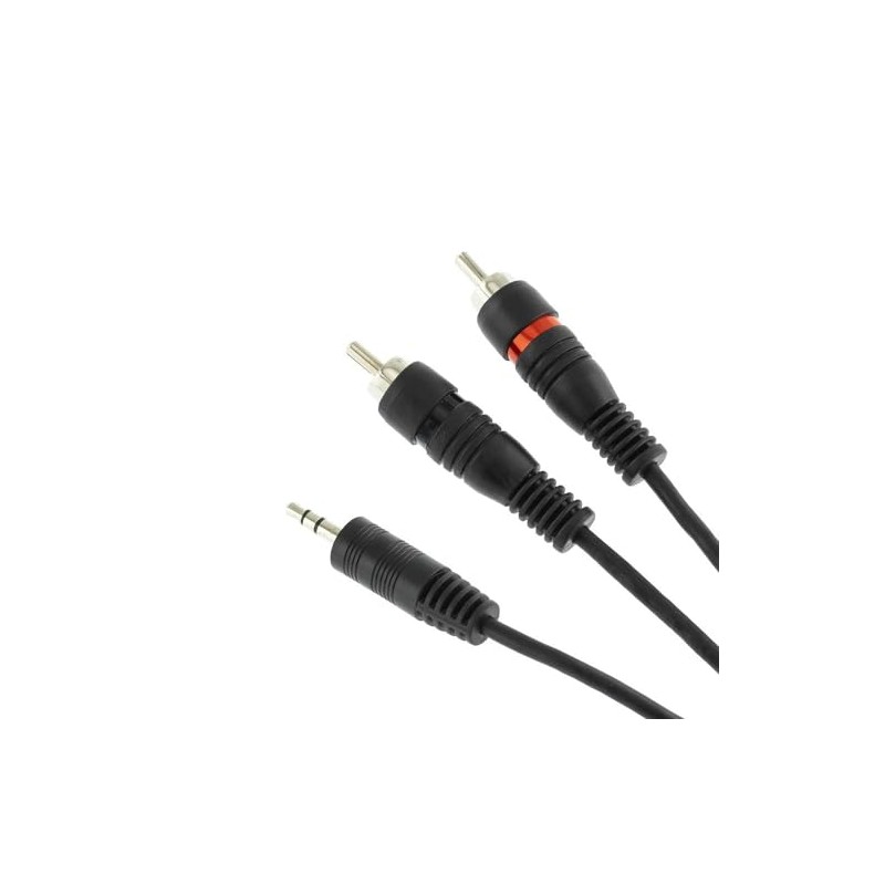 DS18 DS-MP3DUALRCA-6 3.5-Inch MP3 to DUAL RCA 6-Feet Cable