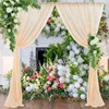 Backdrop Curtain Champagne 1.5x2.15m Yarn Durable Backdrop Drape for Wedding