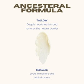 Untamed Organics Pure Tallow 100% Grass-Fed Grass-Finished Beef Tallow Balm For Skin Care - Full Body & Face Moisturizer For Sensitive Skin, Eczema - All-Purpose Pure Tallow Cream (Unscented) 2 oz