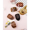 5 PCS Flat Round Hair Claw Clips for Women &