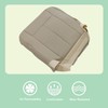 FZJDSD Camel Tan Driver Side Bottom Perforated Microfiber Leather Seat