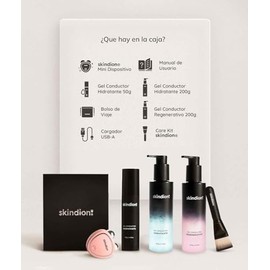 Skindion Beauty Kit: Tonificante y Rejuvenecedor Facial | Incluye: + Dispositivo facial de microcorriente + Gel Hidratante Facial 50gr + Gel Hidratant