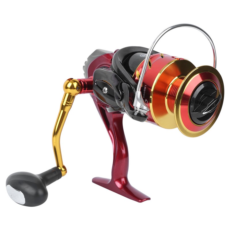 Skieted Spool Spinning Reel Metal Handle Long Shot Rock Fishing