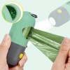 Dog Poop Bag Dispenser with Built-in LED Flashlight and Metal